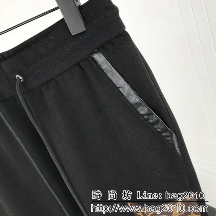 LV路易威登 定制老花logo圖案拼接 18SS秋冬衛褲 ydi1120